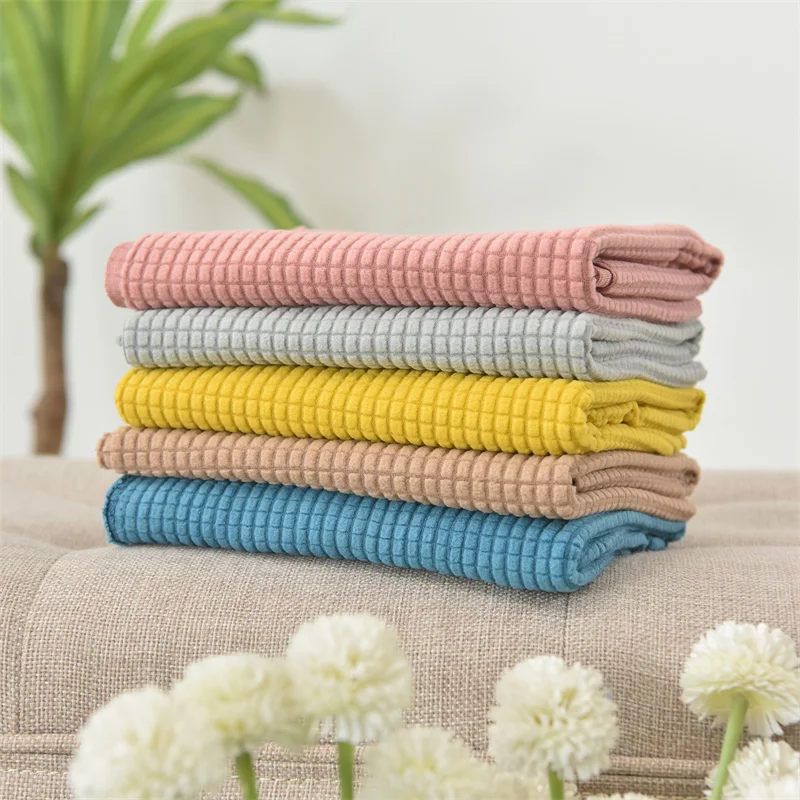 2-teiliges Set Stretch-Sofa-Armlehnenbezug Polar Fleece Schmutzabweisender Couch-Sessel Möbelschutz-Bezüge Einfarbig Wohnungsdekoration – Detail 2