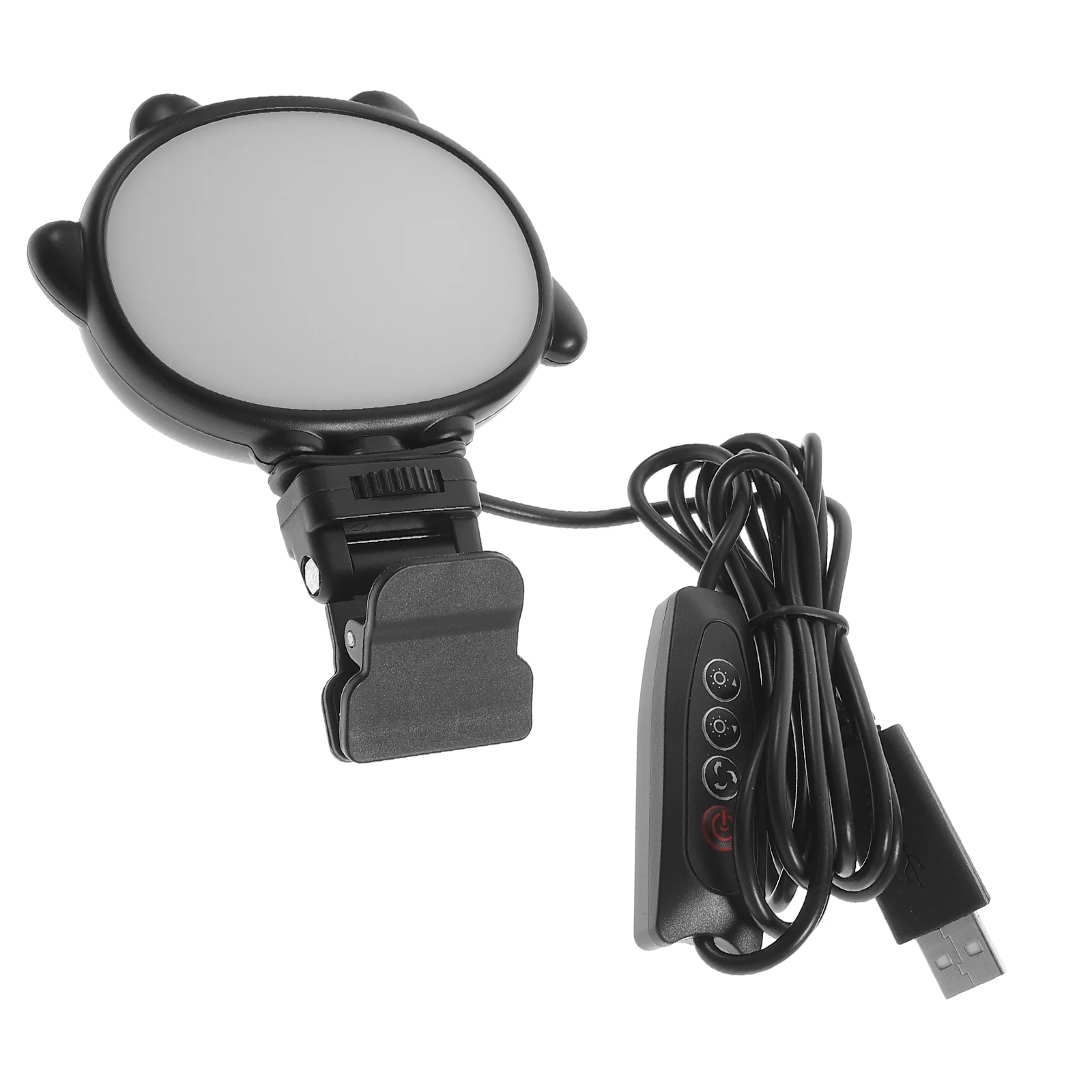 

Adjustable Clip On LED Camera for Live Streaming Photography Conferences Selfie Small Gentle Non Portable Light Laptop