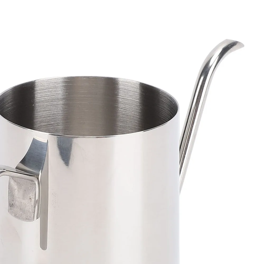 SUS304 Stainless Steel Pour Over Coffee Kettle Gooseneck Spout 240ml Capacity Drip Coffee Kettle Thickened Design