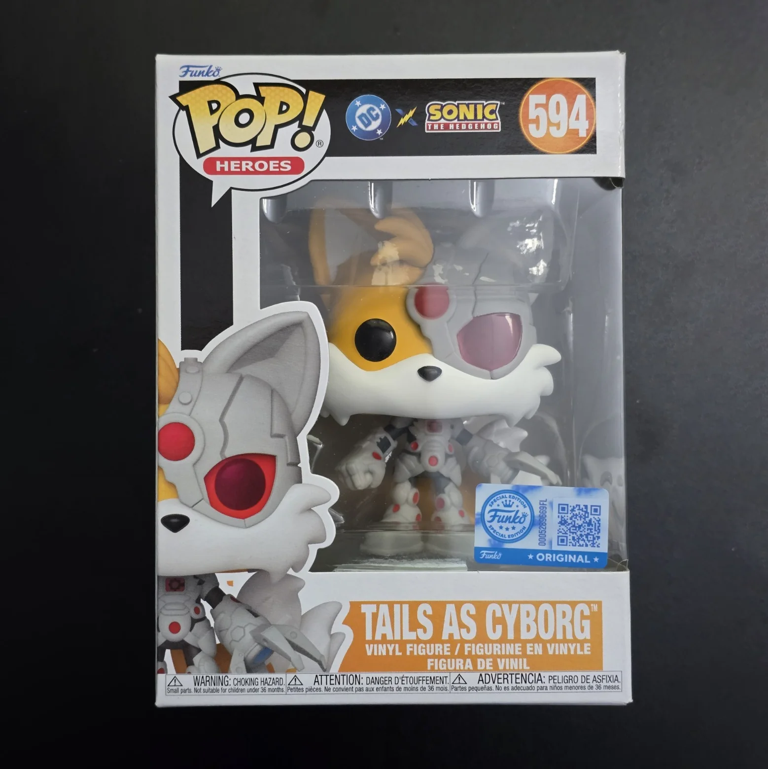 

Tails as Cyborg #594 Figure - Funko Pop Official Genuine Limited Edition Collectible Figures Anime Sonic the Hedgehog Fans Gift