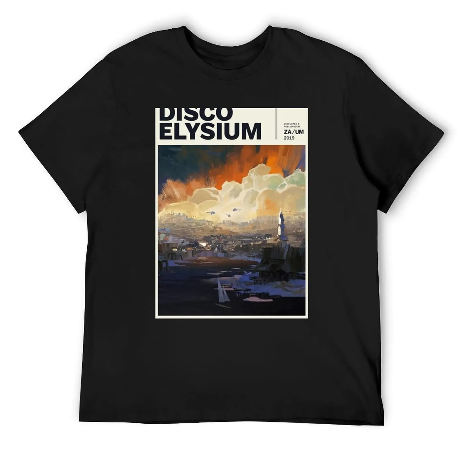 

Disco Elysium Poster Copy T-Shirt anime figures tops Aesthetic clothing mens graphic t-shirts pack