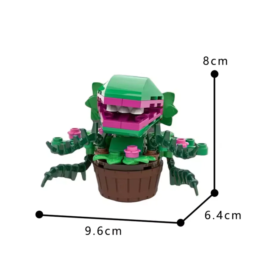 Audrey The II Piranha Plant Flower Building Kit Toys, Horrors Shop Cannibal with Openable Mouth for tv Fans Adult Kids 6+