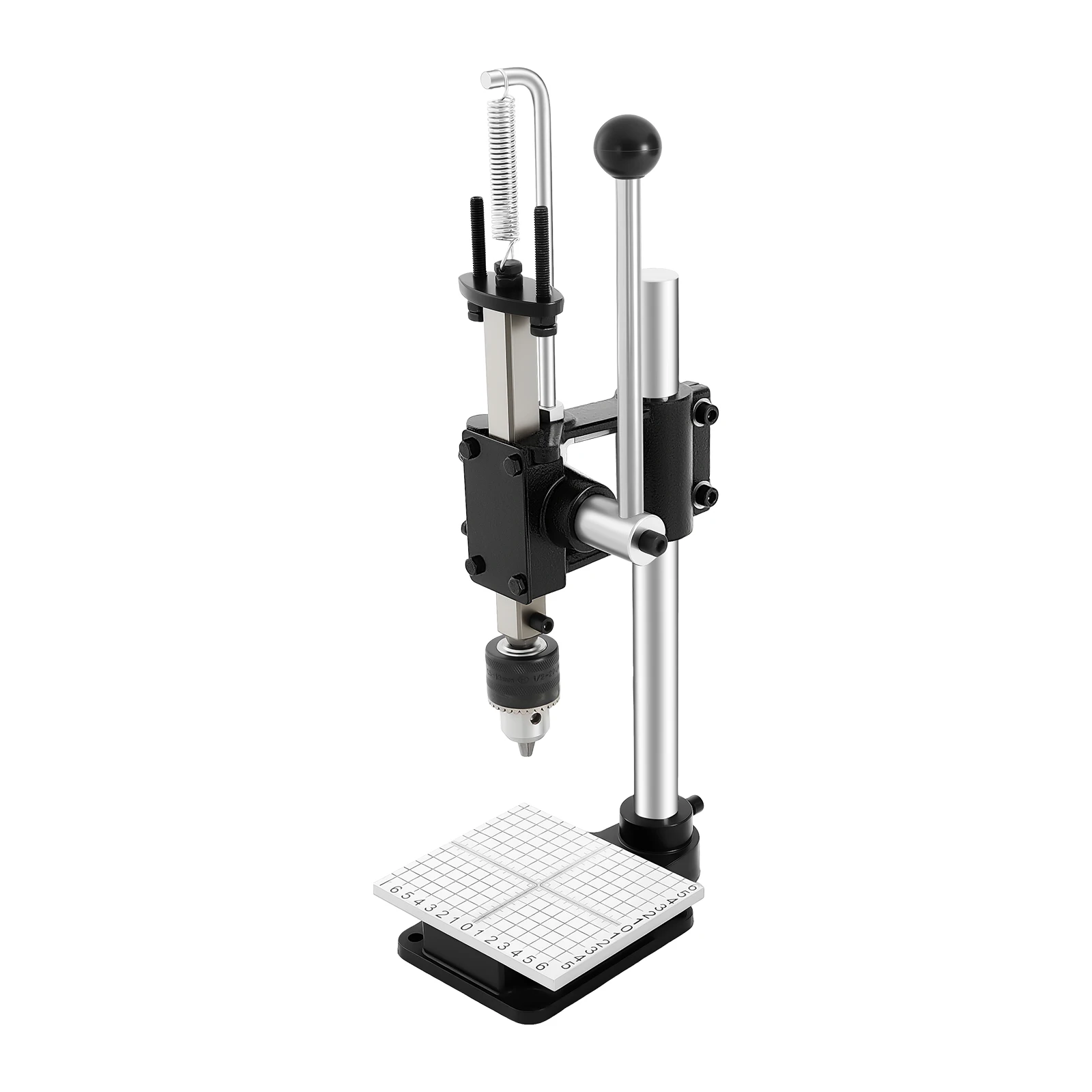 

Hole Puncher 352.74lbs Max Pressure 0.06-0.51in Chuck Cast Iron 0-6.3in Height Suitable For Leather Craft Paper Fabric