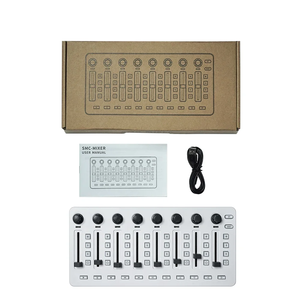 M-VAVE SK11 SMC-MIXER Wireless MIDI Controller Mixing Console BT Connection USB Controller Mixer for Electroacoustic Instrument