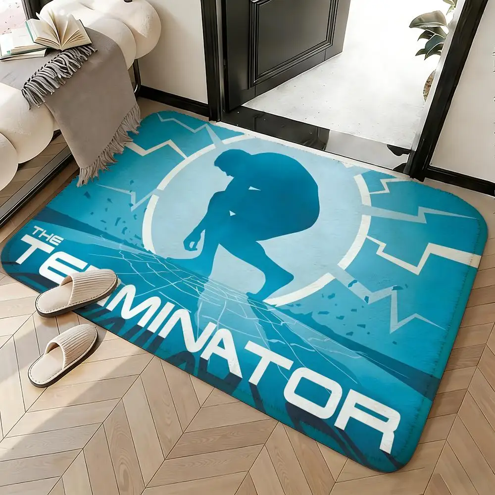 Soft Absorbent Non-Slip Rug Movie Terminator Floor Mat Home Decor Doormat Bedroom Floor Mat Shower Carpet
