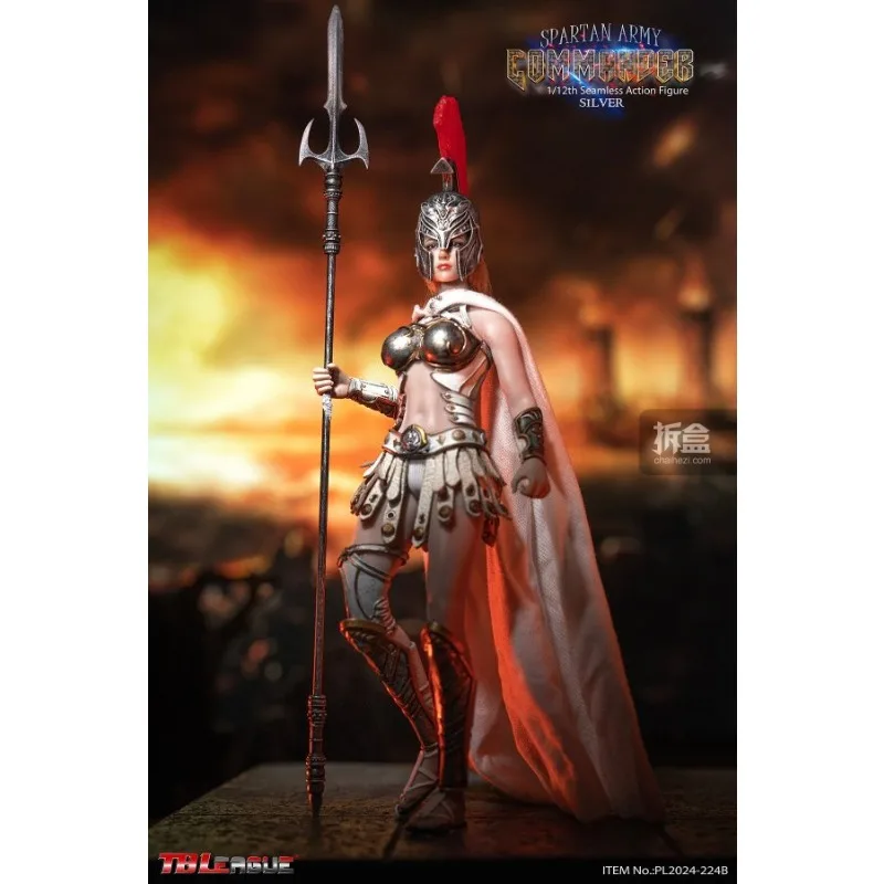 TBLeague オリジナルキャラクター スパルタ戦士 シルバーゴールド 1/12 古代ギリシャ女性兵士人形 可動完成品おもちゃギフト