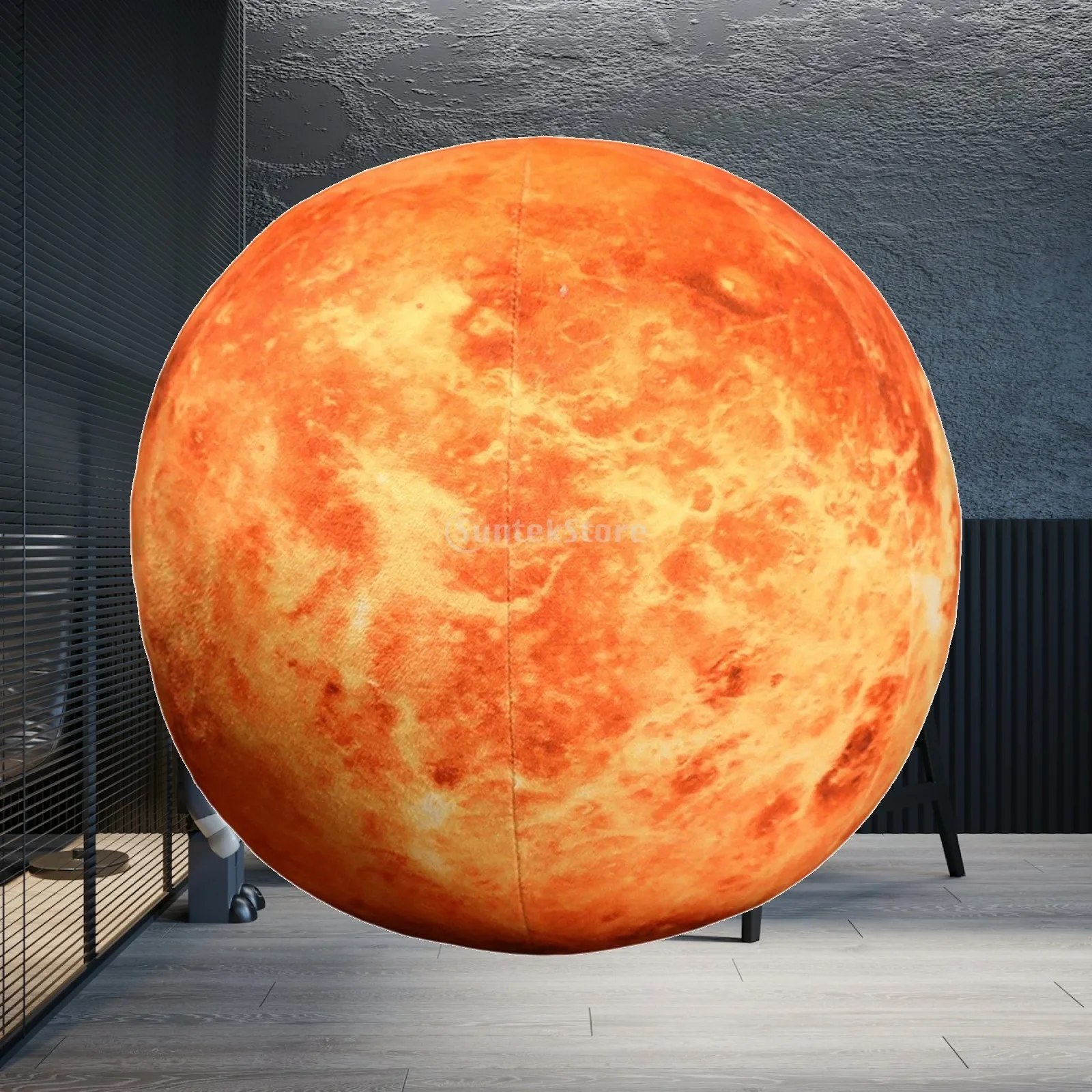 

Simulation 3D Stuffed Pillow Plushie Model Realistic Solar System 27cm Learning Stuffed Plush Toy for Teens Kids Teacher Sofa