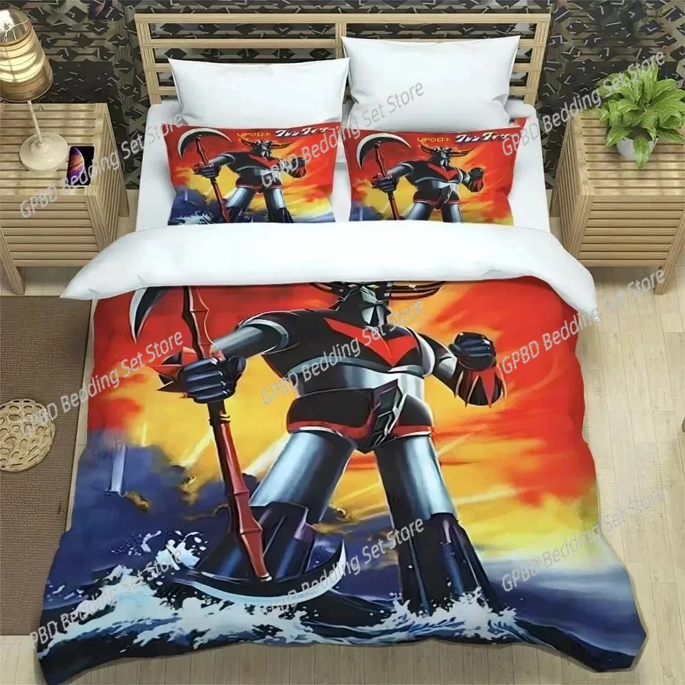 

UFO ROBO GRENDIZER GOLDORAK Bedding Set Bedroom Soft Modern Bedspreads Comefortable Kids Duvet Cover Quilt Cover And Pillowcase