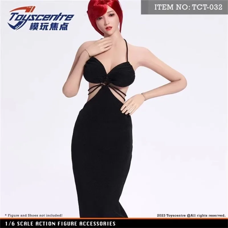 Toyscentre TCT-032 1/6 Female Soldier Fashion Trends Black Evening Dress Model Fit 12'' Action Figures In Stock