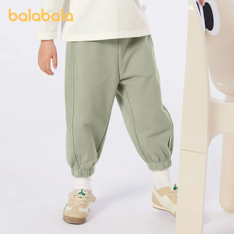 Balabala kinderkleding jongens meisjes casual broek 2024 nieuwe versie herfstkleding jongere kinderen lange broek