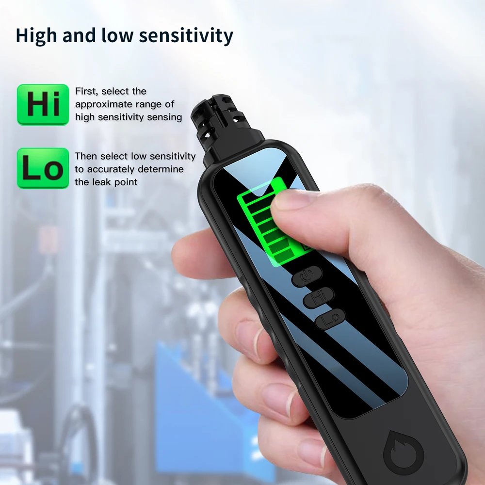 Portable Combustible Gases Concentration Analyzer Meter Handheld Combustible Gases Leak Detector with Sound Light Alarm