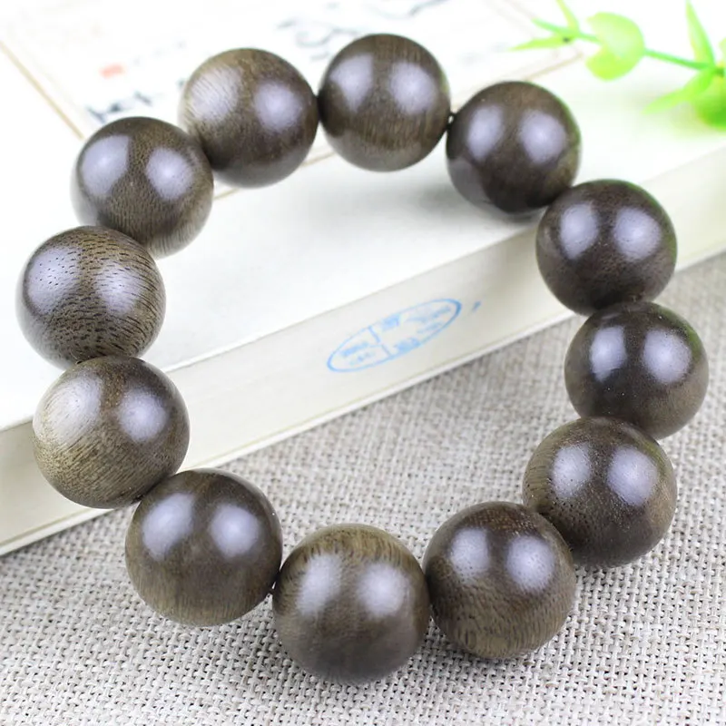 Factory Wholesale Kalimantan Agarwood Bracelet Black Oil Eaglewood Crafts Men and Women Rosary Beads Live Broadcast Supply