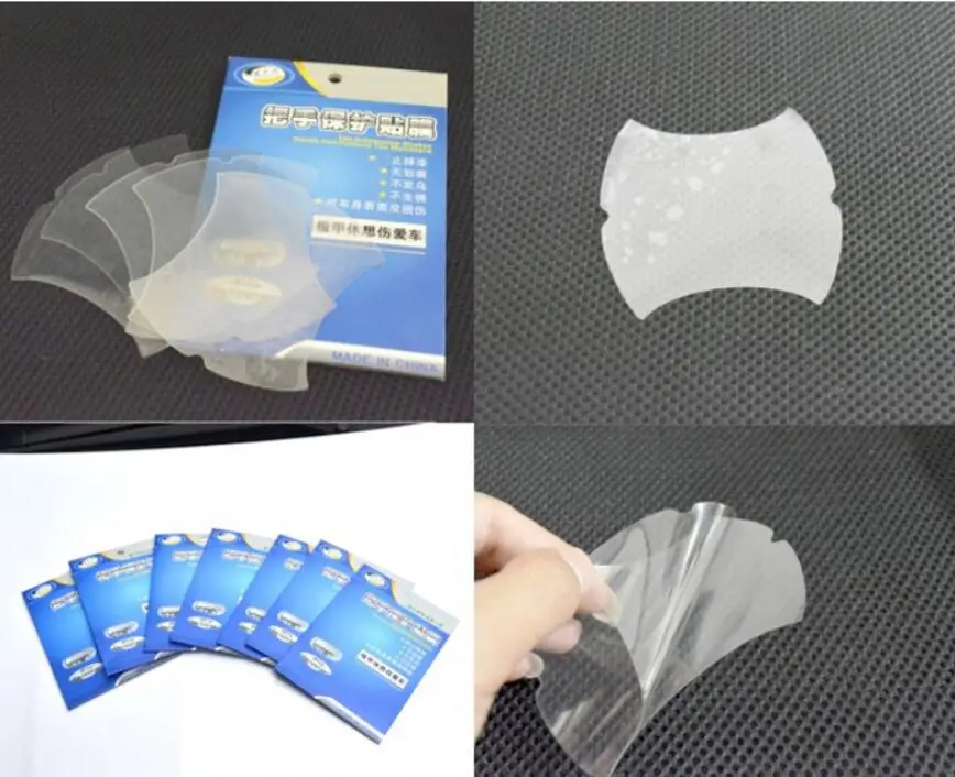 5Pcs/Set Car Handle Protective FilmPeugeot 407 408 508 2008 3008  206 207 208 306 307 308