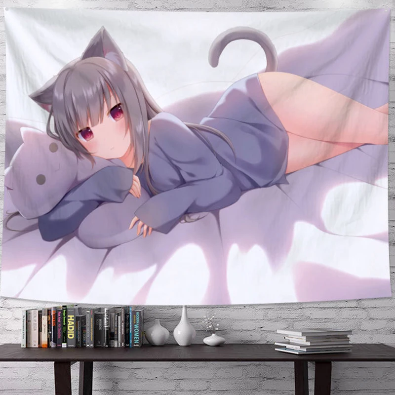 Ashou Anime Tapestry Wall Hanging Decor Kawaii Room Decoration Wall Tapesrty Cloth College Drom Room Decor Cute Home Decoration