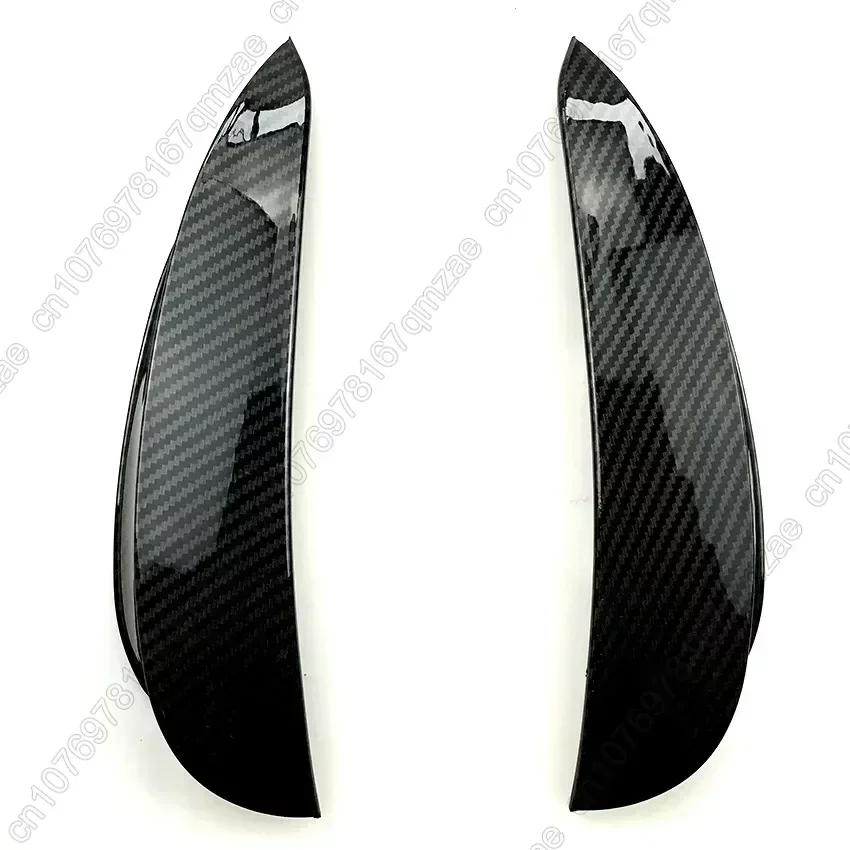 For Mercedes-Benz E-Class W213 C238 E200 E300 E43 AMG 2016-2023 Front Bumper Spoiler Splitter Vent Fog Light Grille Trim Black