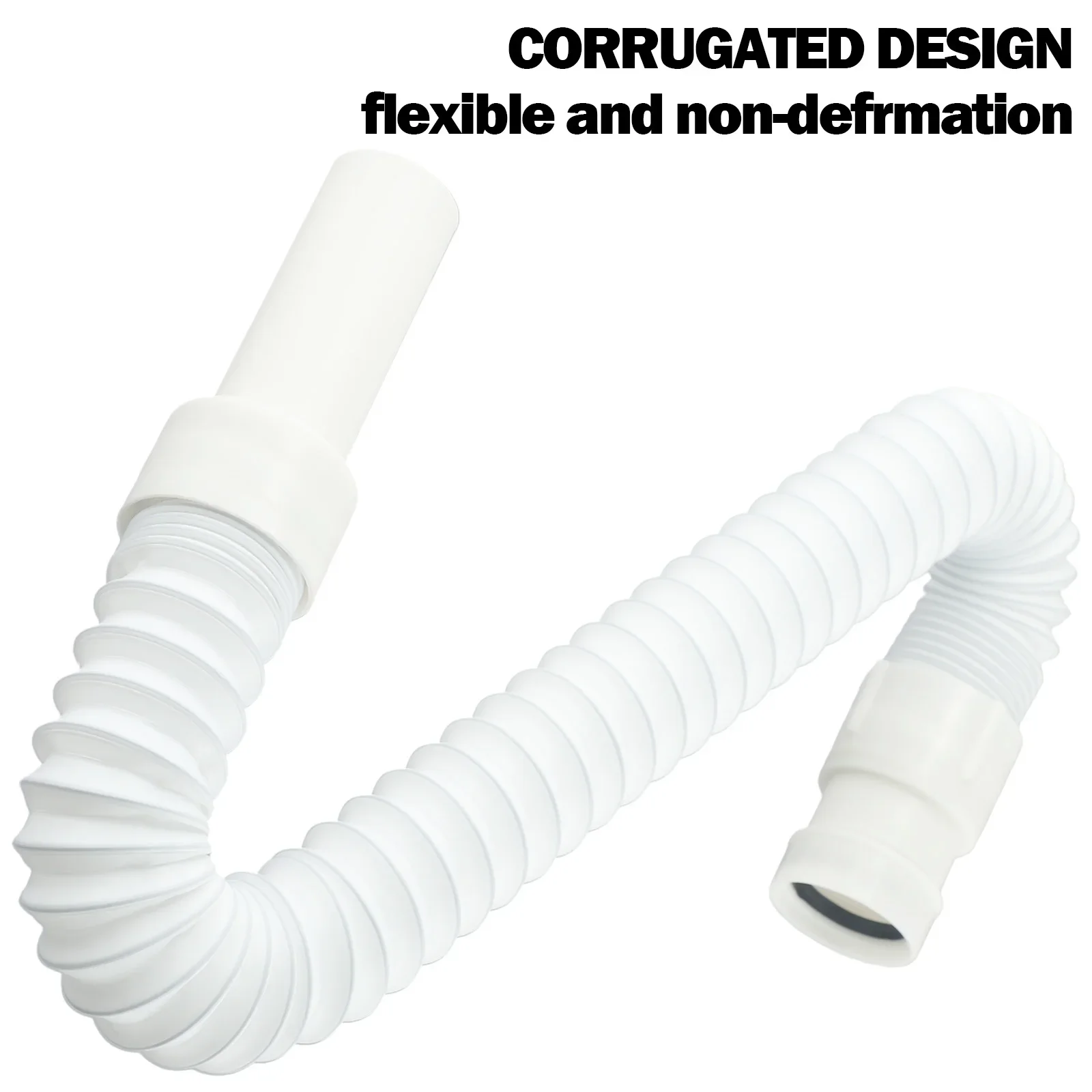Trap Connector Kitchen Syphon Flexible Good Toughness Hand Tighten To Install It No Need Tools Solid Connection