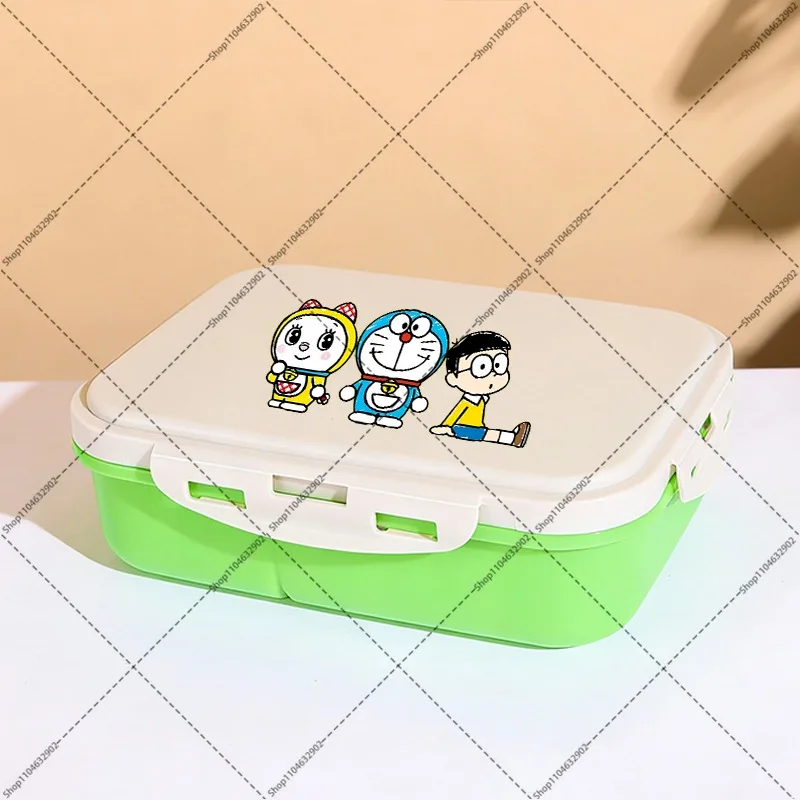 Doraemons Lunchbox Unisex Portable Bento Lunch Box Cartoon Anime Pattern Printed Food Storage Containers Large Capacity Boxes