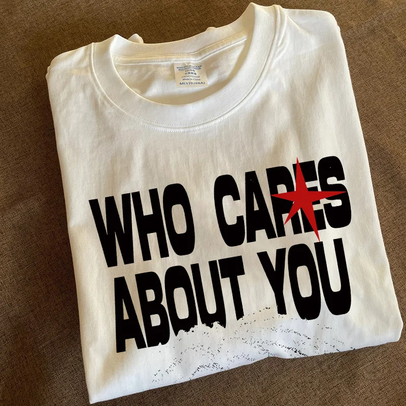 Heavyweight Pure Cotton Long Sleeve T-Shirt Unisex Vintage Style Streetwear Versatile 310gmao Xiaocheng Story Multi-Design