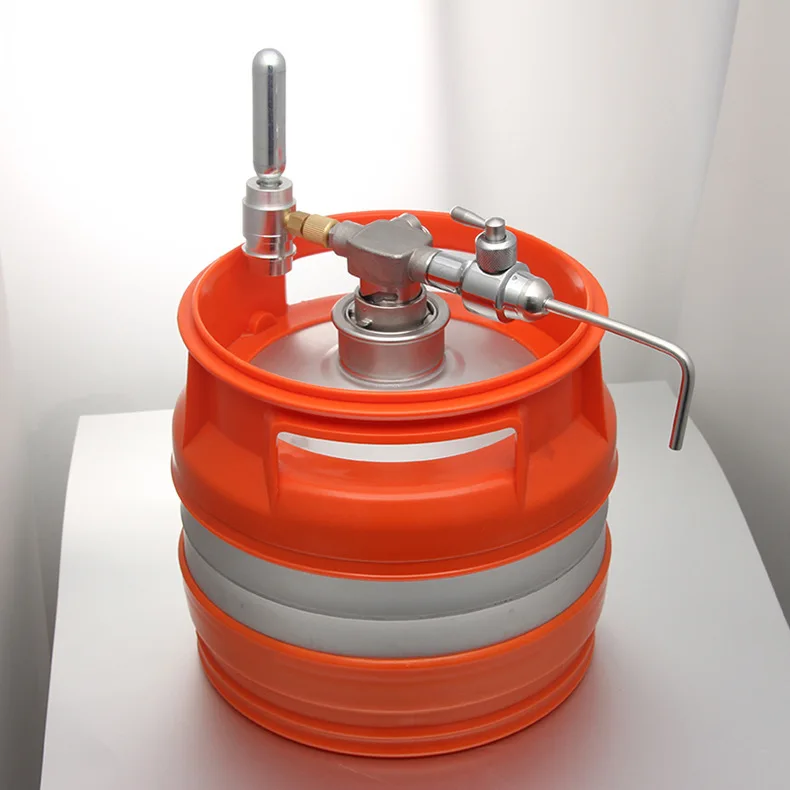 5L plastic barrel 304 stainless steel beer barrel supper stall draft beer barrel well plate KEG