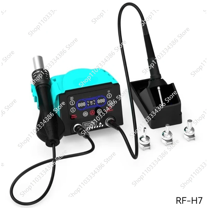 RF-H7 Dual Station Soldering Station 500W Hot Air Gun Disassembly Soldering Station Mobile Phone BGA Motherboard Repair