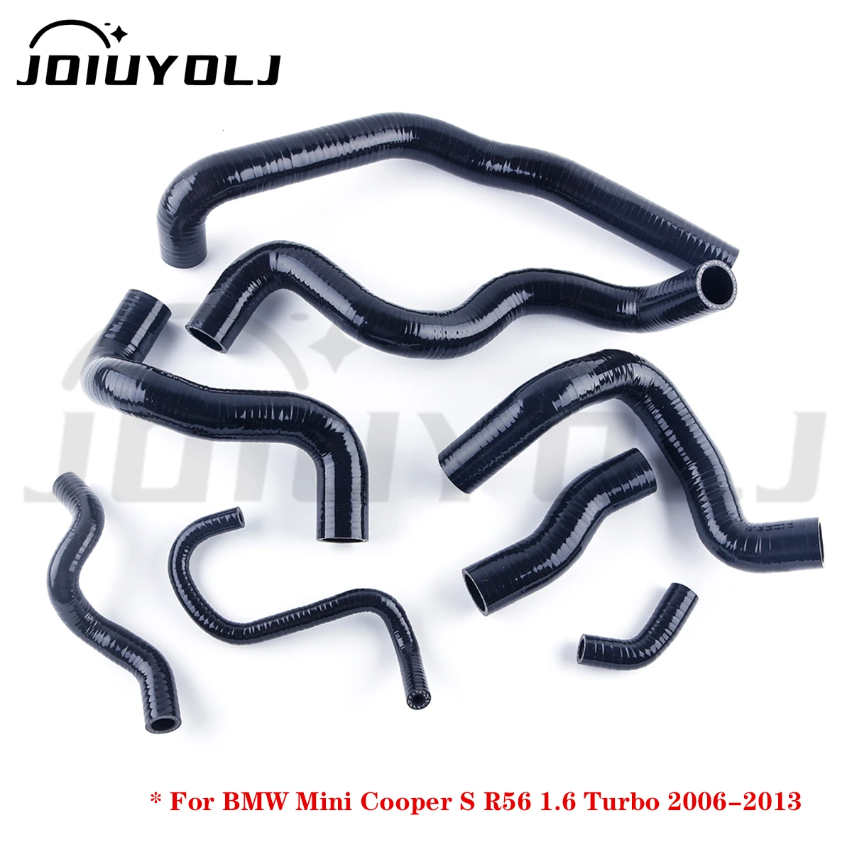 3‑Ply Silicone Radiator Coolant Hose Kit For 2006‑2013 BMW Mini Cooper S R55 R56 R57 1.6L 2007 2008 2009 2010 2011 2012