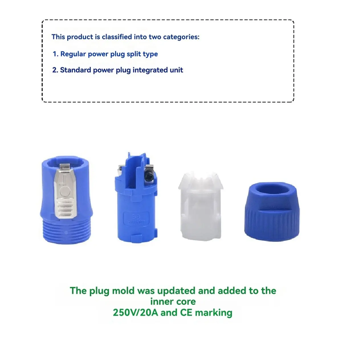 Fits for 20PCS Powercon Connector Male Plug Power Plug Adapter for Beam Light Stage Light Power Input Blue view 6