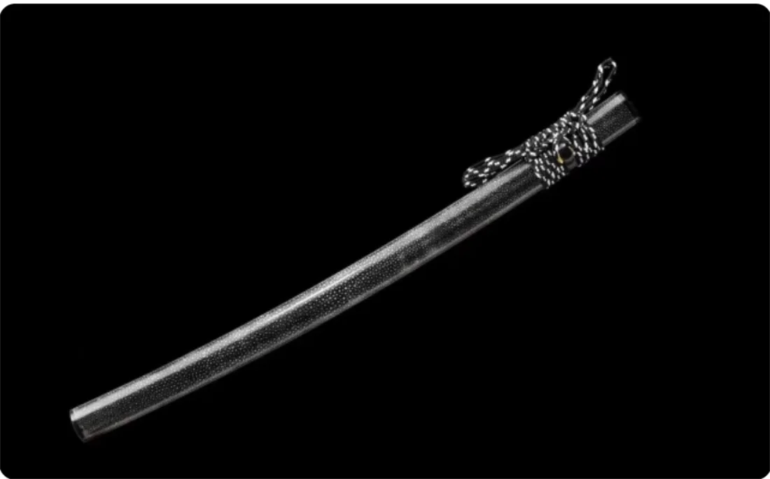 76 سنتيمتر ملفوفة بالكامل مع جلد السمكة اللؤلؤية كاتانا السيف سايا غمد غمد ث/قرن الجاموس مطعمة ث/الساجيو