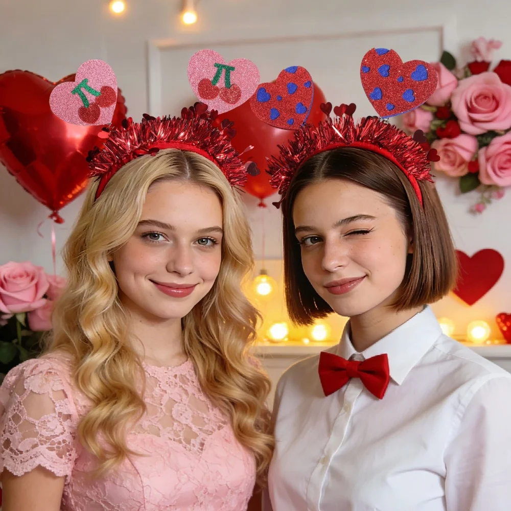 

Love Heart Hair Hoop Multi Functional Photo Props Hair Accessory Wedding Decoration Headband High Quality For Celebrations Daily