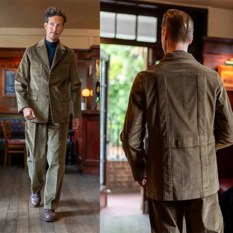 Winter Wedding Men Suit Business Wear Tailor-Made Gentleman Tuxedo 2 Pieces Coat Pants Party Singer Groom Suits Size Customized