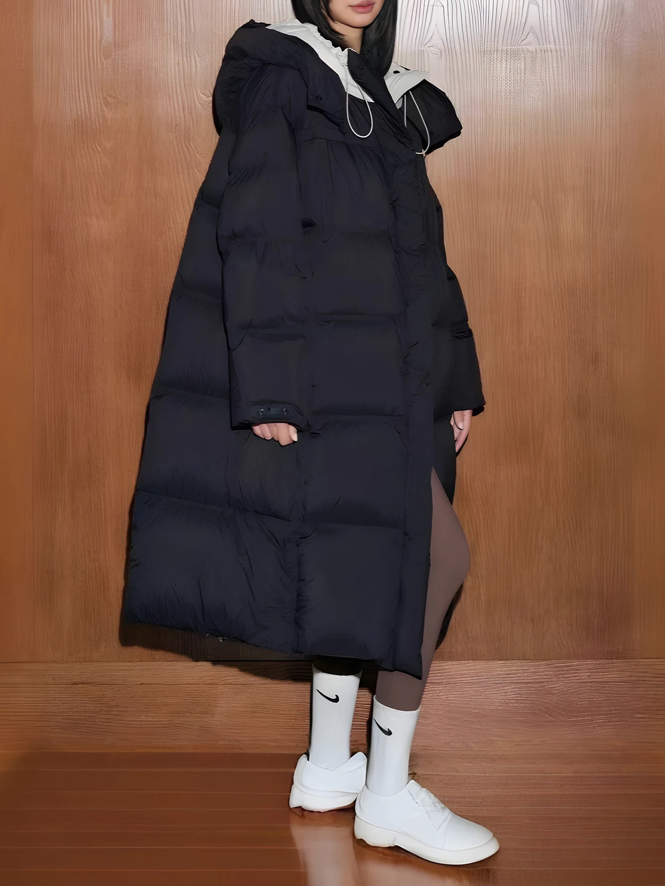 Veste rembourrée en coton à manches longues, vêtements décontractés d'automne et d'hiver, manches droites, Design allongé, haut confortable pour femmes