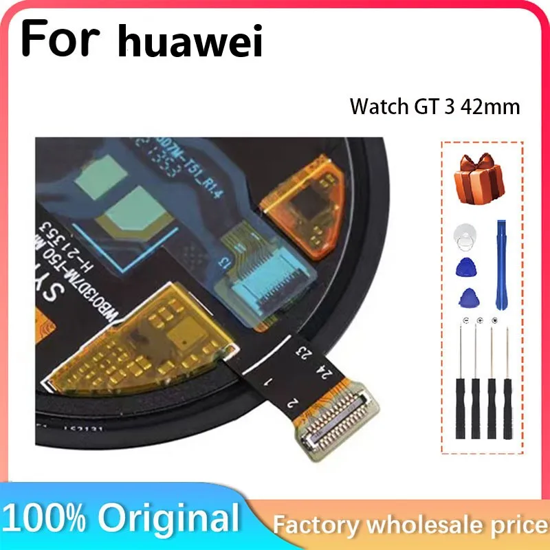 Per HUAWEI orologio GT 3 42mm display LCD + touch screen LCD per HUAWEI orologio GT 3 MIL-B19 display LCD display AMOLED 42mm