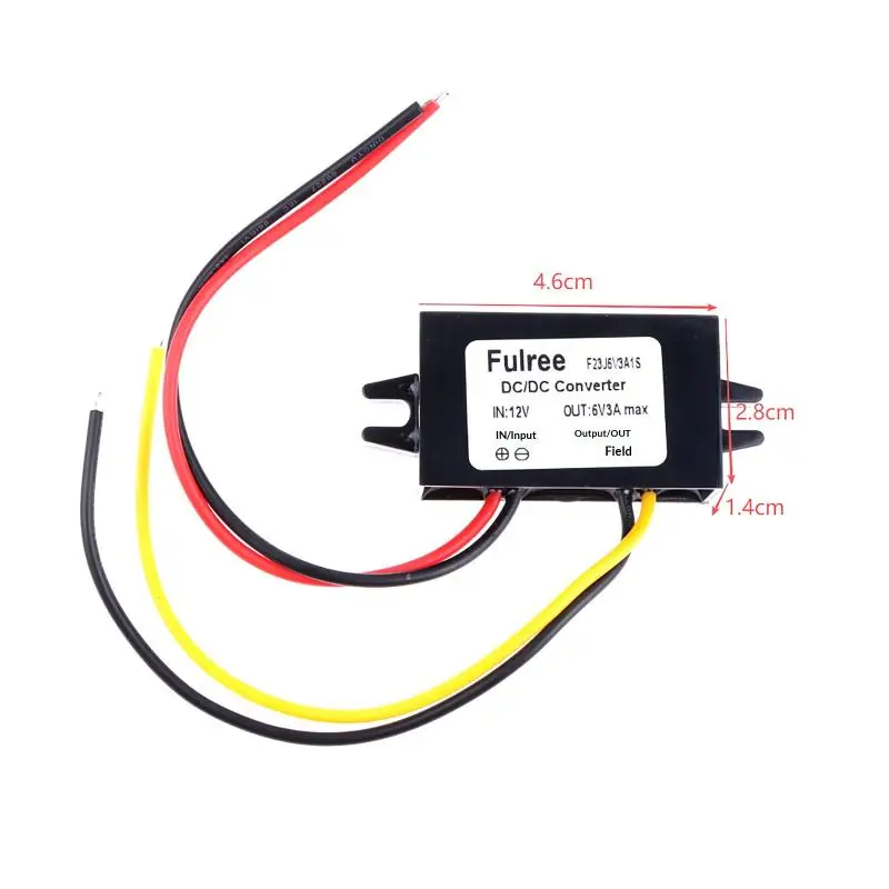 B*1PCS Waterproof Mini DC-DC Step Down Voltage Converter DC 12V To 3.3V 3.7V 4.2V 5V 6V 9V Car Volt Regulator Power Supply