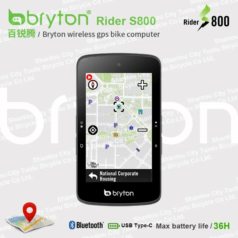 Bryton S800 Wireless Cyclocomputer Bike Computer GPS Stopwatch Speedometer Speed Power Meter Cycling Bicycle Computer