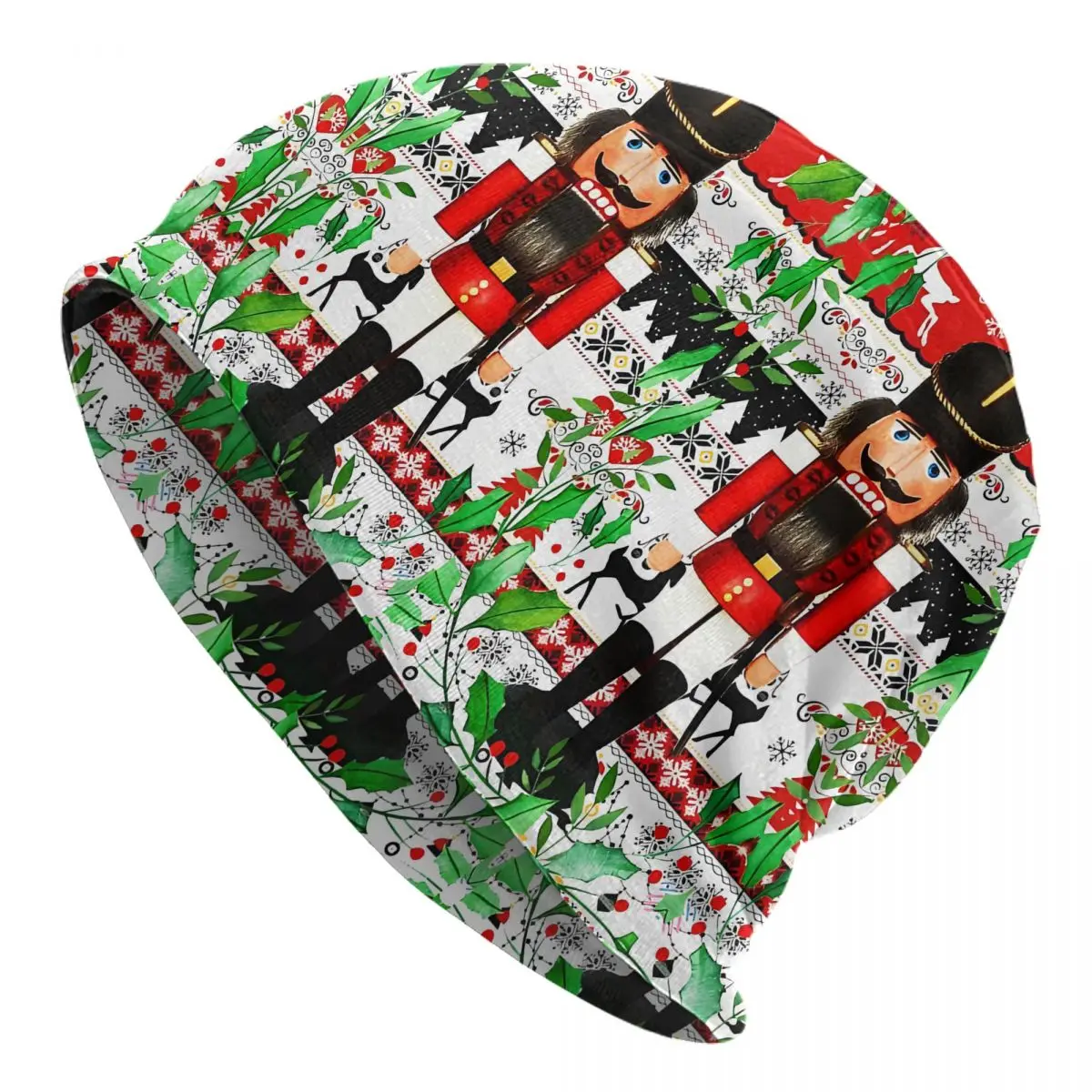 

Nutcracker Socks Men's Beanies Printed Chemotherapy Pile Outdoor Turban Breathable