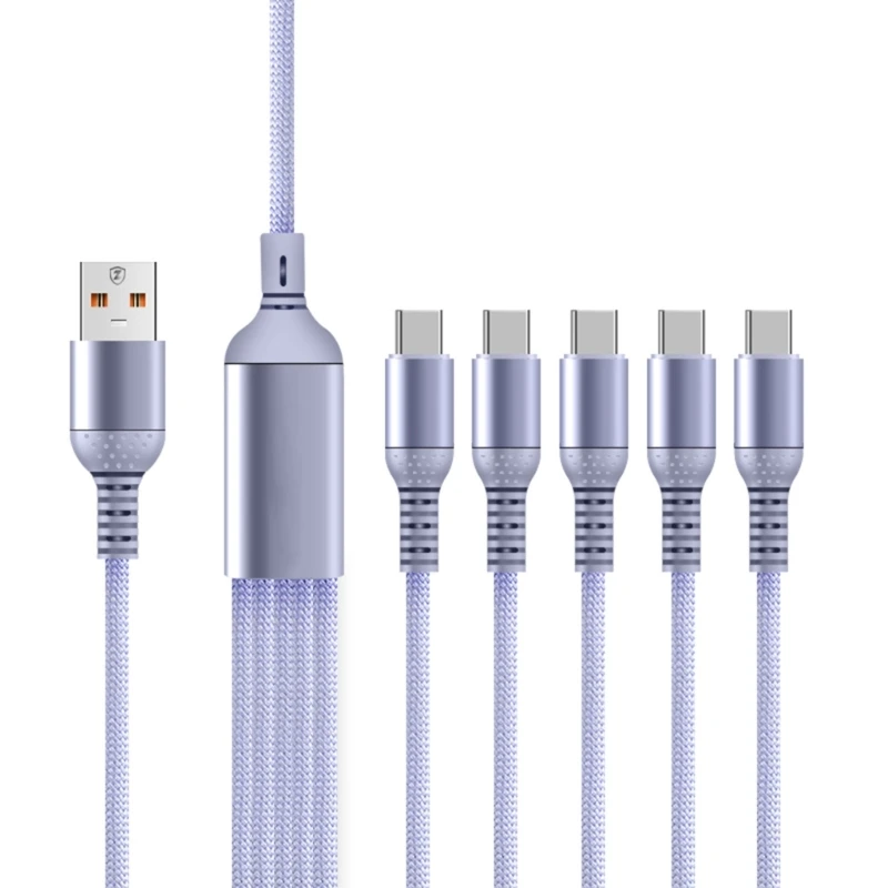 

USB To Type C Type C USB C to USB Y Splitter 1 to 5 Port Charging Data Cord