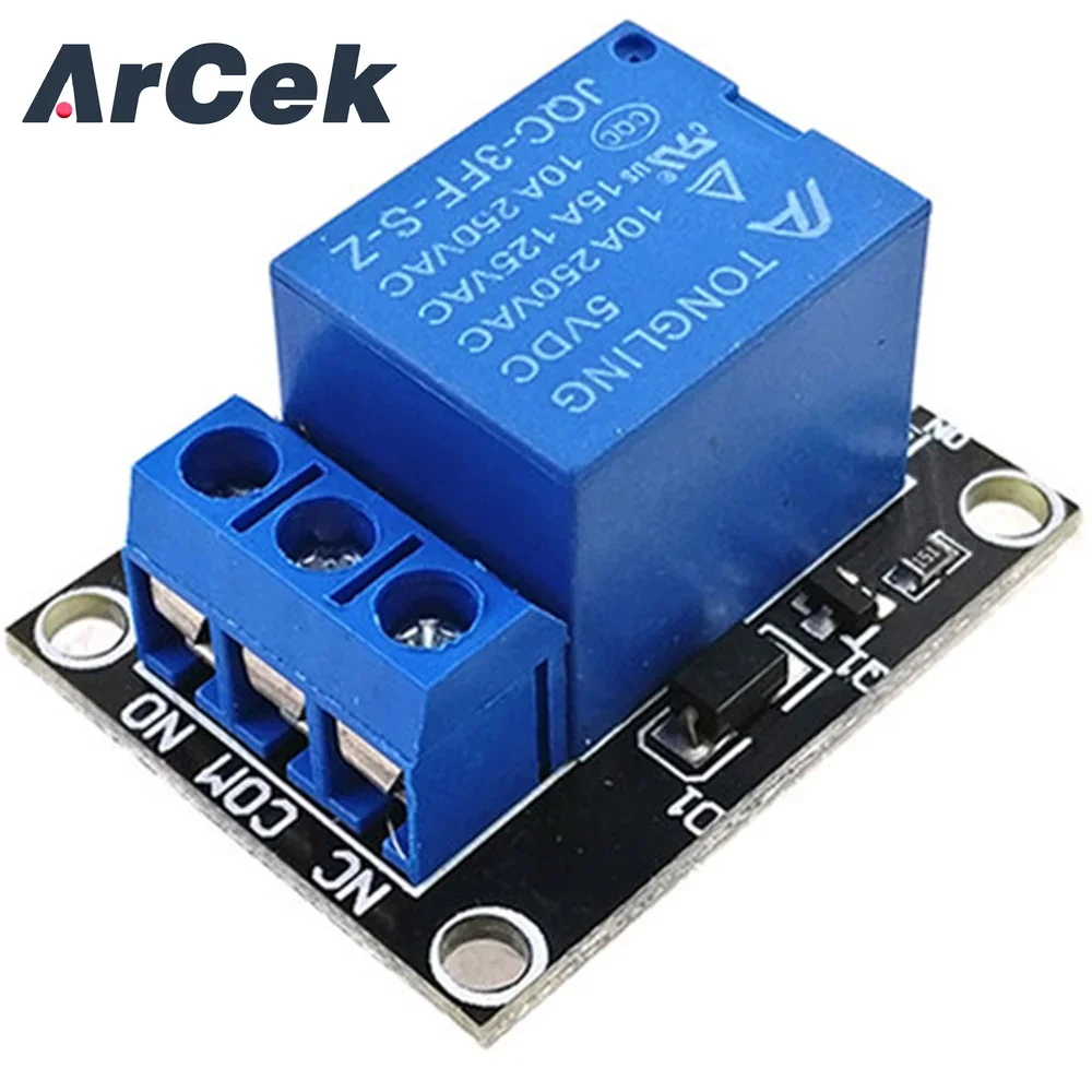 Módulo de relé de 1 canal, placa protectora para PIC AVR DSP ARM para Arduino, KY-019, 5V