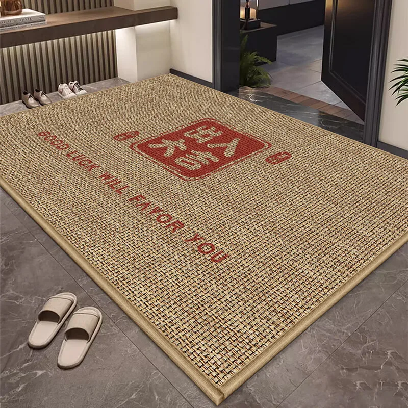 

Entry door floor mat 2 Entry door floor mat High-end non-slip and dirt-resistant porch carpet door