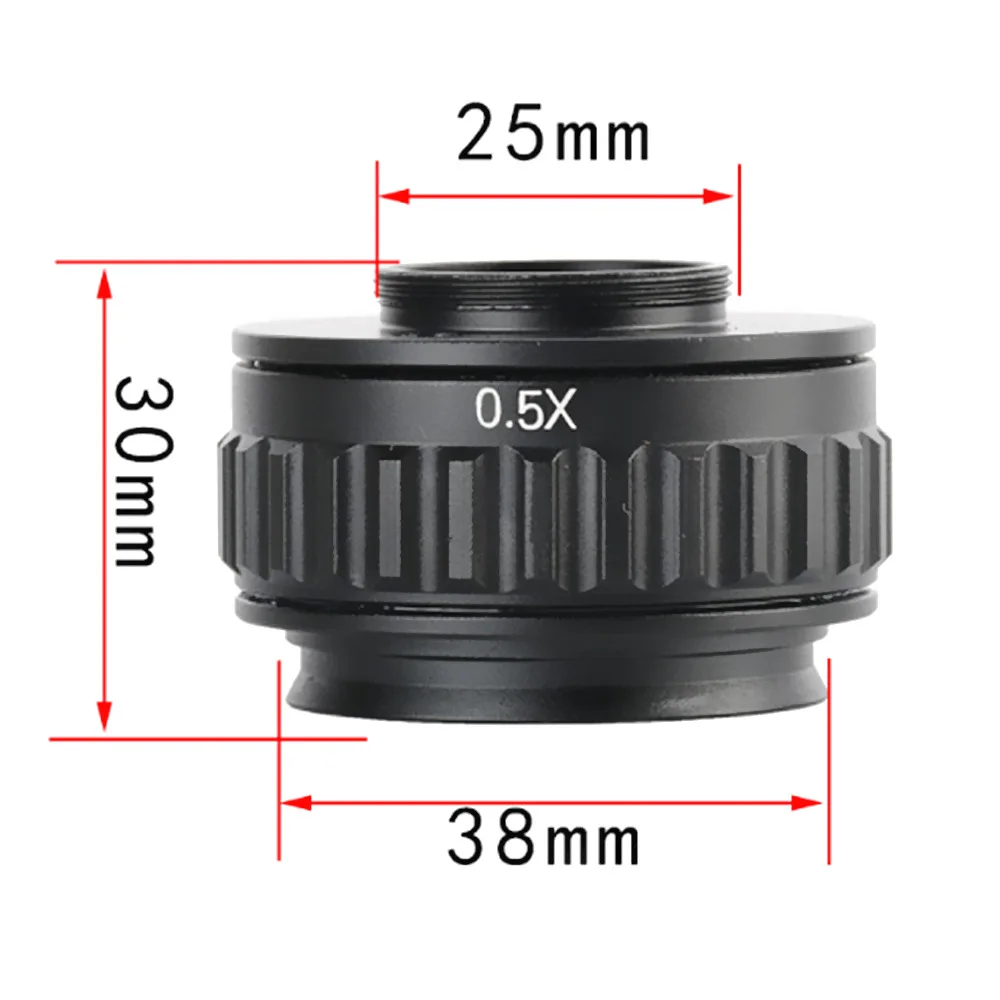 0.3X 0.35X 0.4X 0.5X CTV C-mount محول حلقة 25 مللي متر 38 مللي متر لمجهر ستيريو