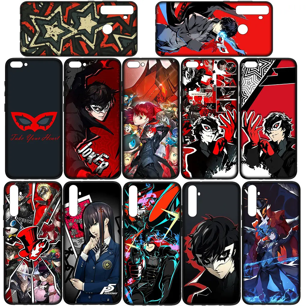 P-Personas Game 5 P5s Silicone Cover for Samsung Galaxy S24 S23 Fe Ultra Plus A55 A35 A24 A25 A15 A05 M55 M15 Casing Phone Case