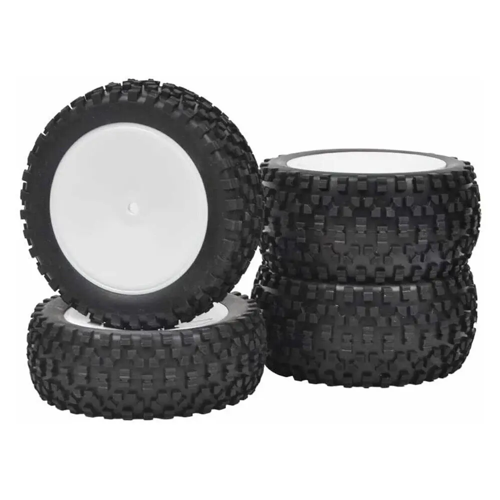 

1/10 RC Front & Rear Tires and Wheel Rims 12mm Hex for Tamiya TT02B HPI HSP Buggy Car