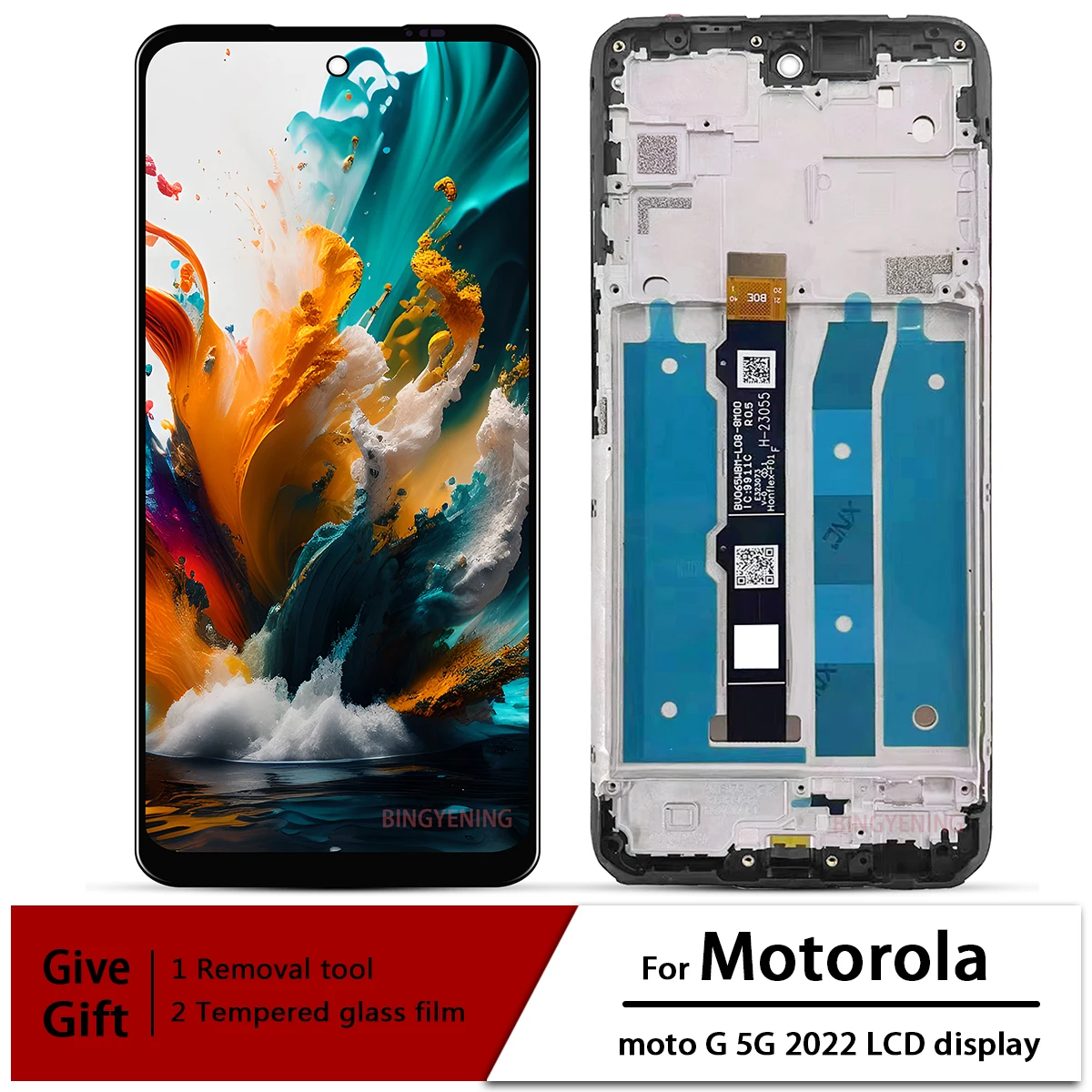 

Original 6.5" For Motorola Moto G 5G 2022 LCD Touch Screen Digitizer Assembly Replacement Display XT2213-3 LCD Free Tools