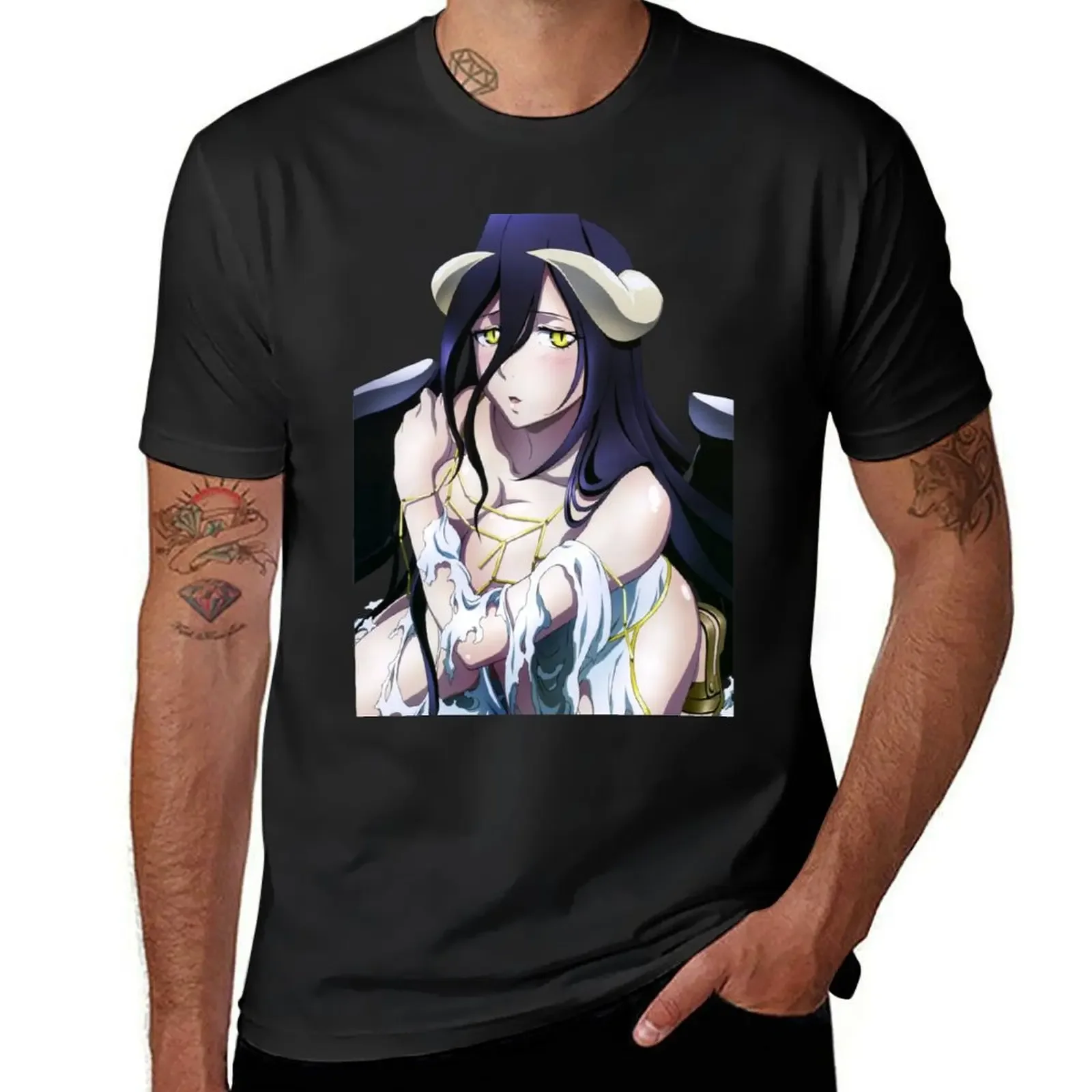 

Overlord Albedo T-Shirt boys whites aesthetic clothes shirts men