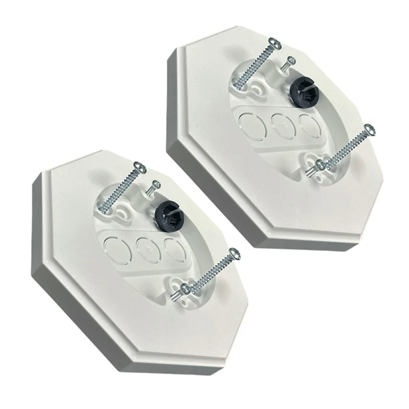 

ABBO-2Pcs 8161 Outdoor Vertical Siding Light Mounting Block Bracket For Outdoor Mounting Plate Smooth Flat With Built-In Box