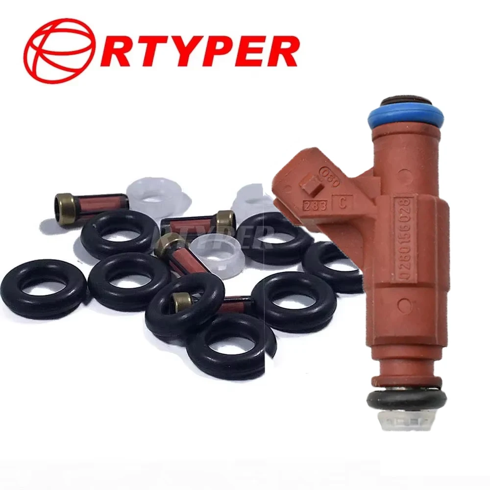 

4 комплекта 0280156028 XL2E-A1C ремонтные наборы деталей топливной форсунки 02202 для Ford Explorer Mercury Explorer