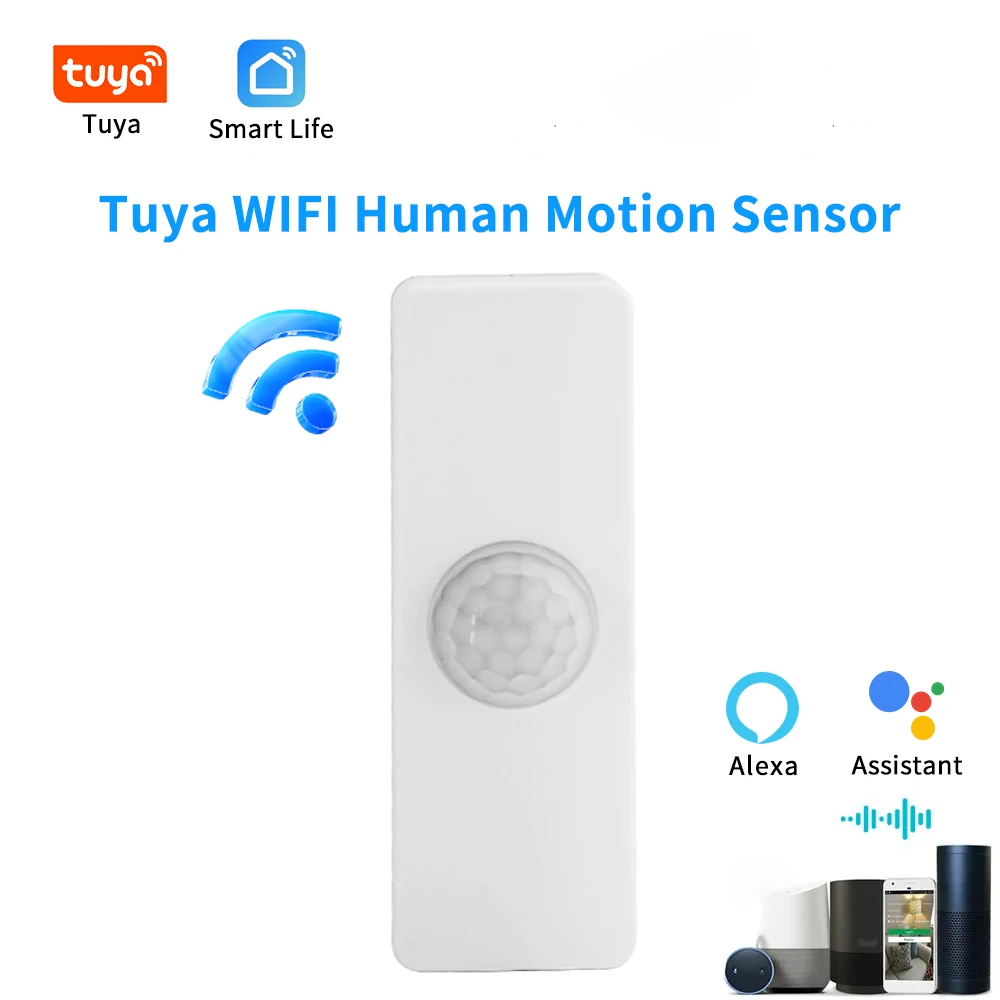 Tuya Smart PIR Motion Sensor WiFi Sicherheit Anti-Diebstahl Smart Life Alarm Sensor Kompatibel mit Google Home Alexa