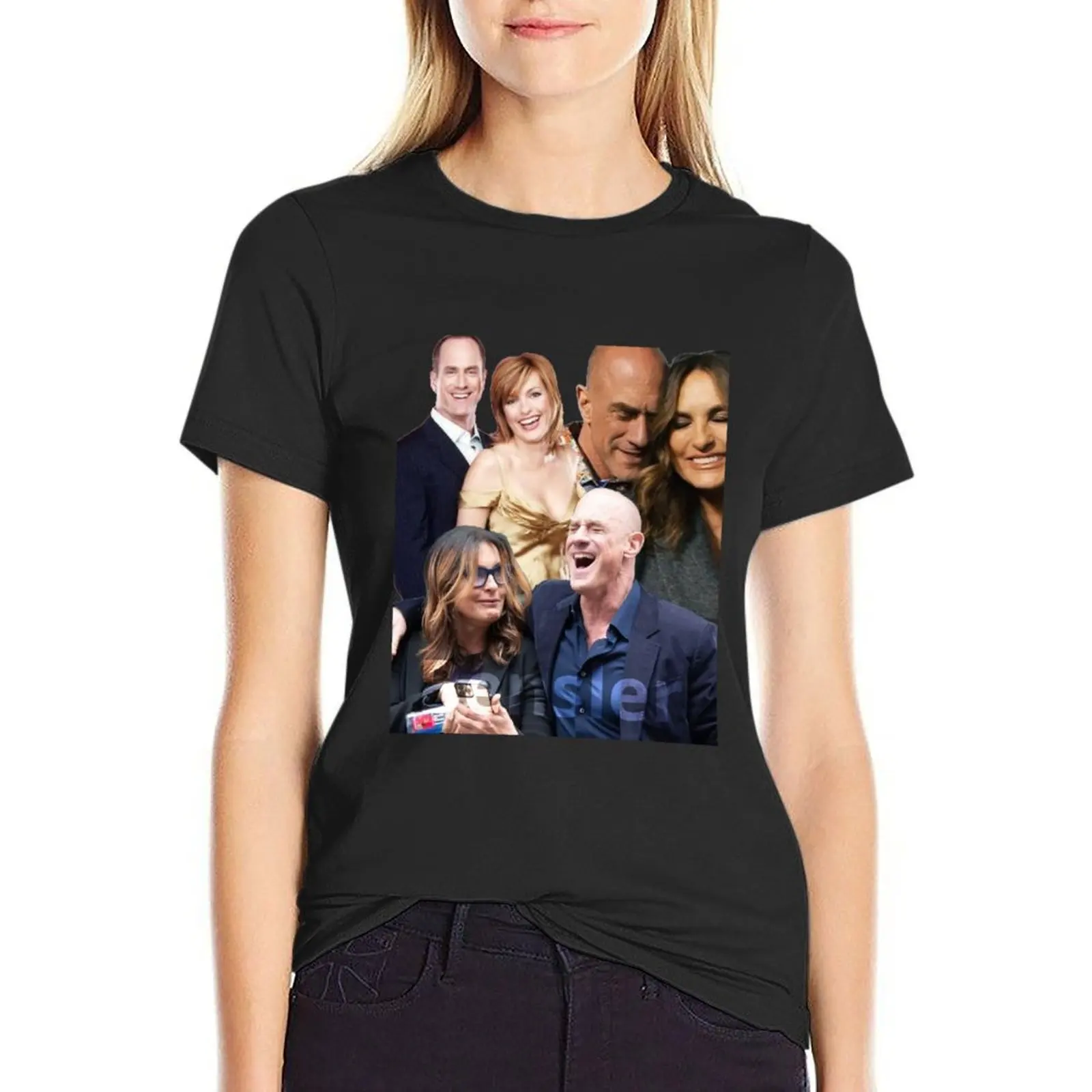 

Bensler SVU T-Shirt vintage clothes quick drying cropped t shirts for Women