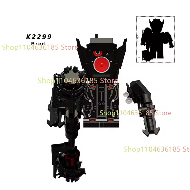 New KDL SWAT Skibidi Toilet Man Figures Anime Block Toys TvMan Titan Cameraman Speakerman Bricks Model Toy Birthday Gift - Image 48