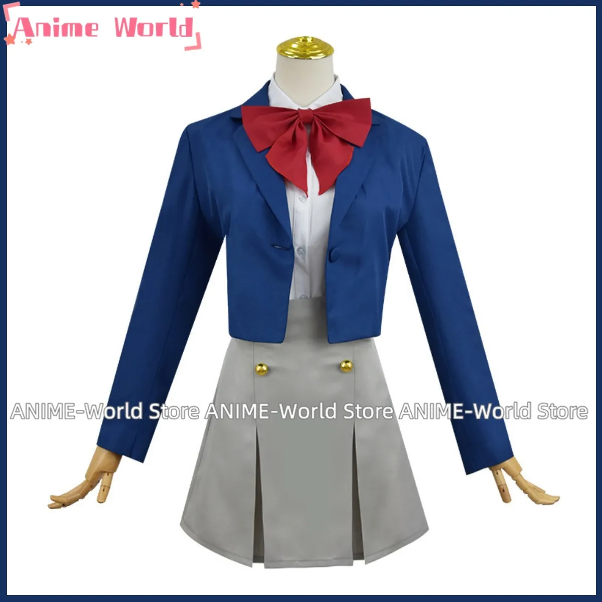 Anime Gushing Over Magical Girls Akoya Matama Loco Mujica Cosplay Costume I Admire Magical Girls Wig JK School Uniform Suit