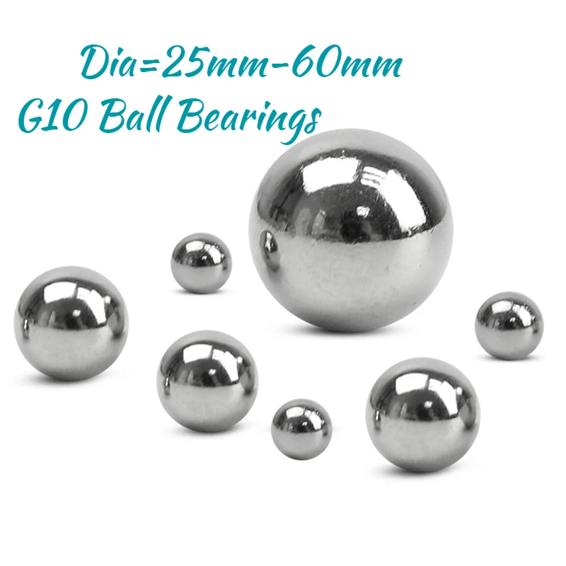 

1/2/5/10pcs G10 High Precision Bearing Steel Ball Diameter=25mm-60mm Solid Round Beads Mechanical Steel Ball