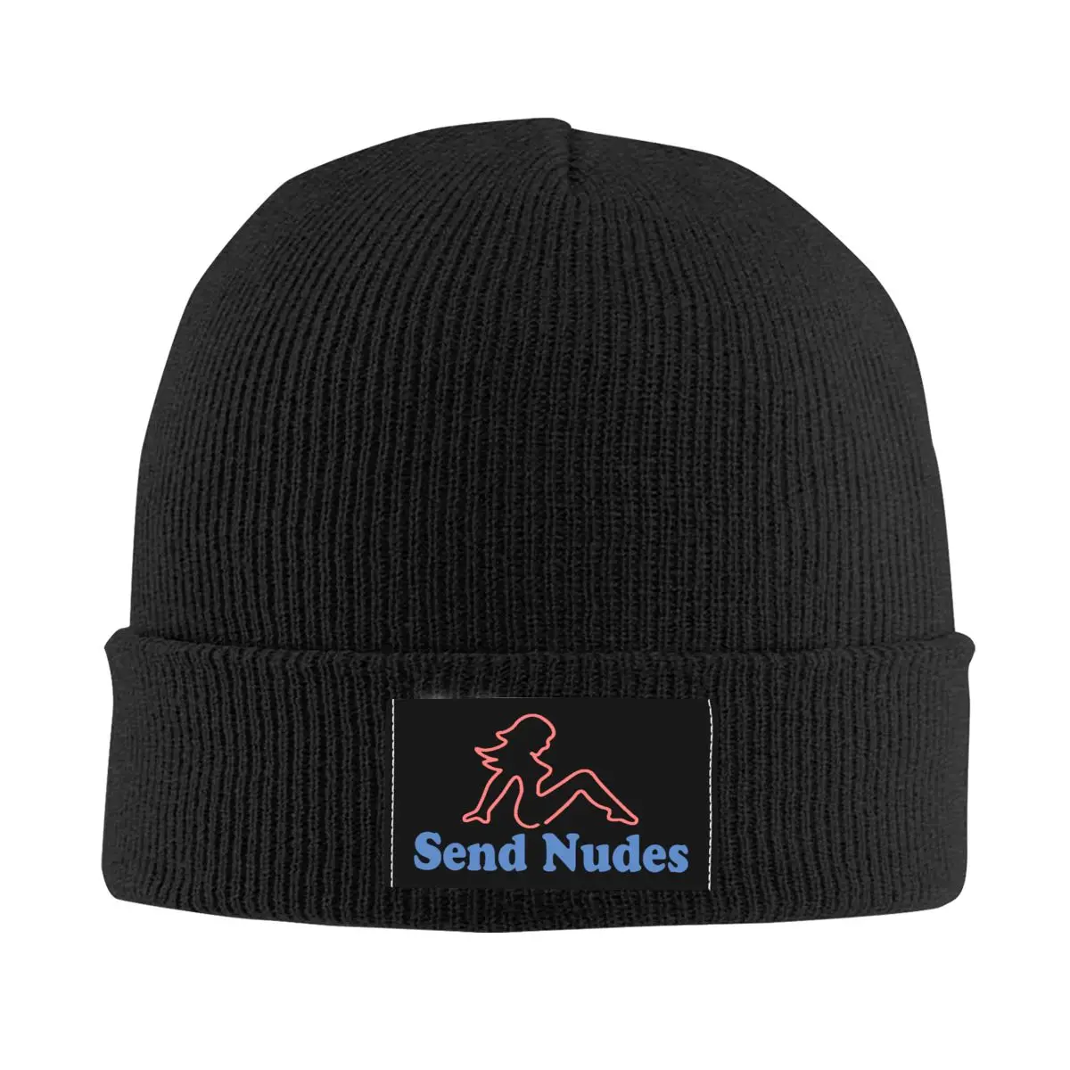 Send Nudes Bonnet Hats Cool Knitted Hat For Men Women Winter Warm Sex College Humor Joke Skullies Beanies Caps